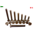 M6 TYTANOWE ŚRUBY GRADE 2 DIN 7991